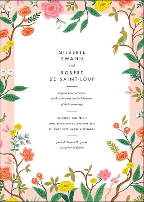 Shanghai Garden Wedding Invitation