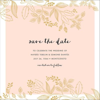 Queen Anne Save the Date Card