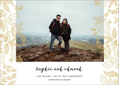 Queen Anne Photo Save the Date Card