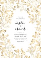 Queen Anne Wedding Invitation