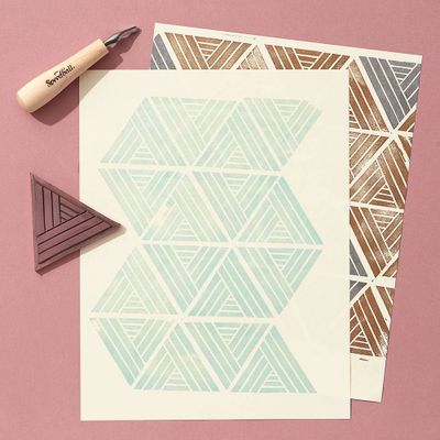 Live Workshop Essentials: Print Making With Hand-Carved Stamps