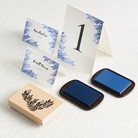 Indigo Trellis Wedding Invitation