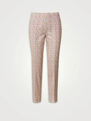 Cotton Stretch Pants Kaleidoscope Print