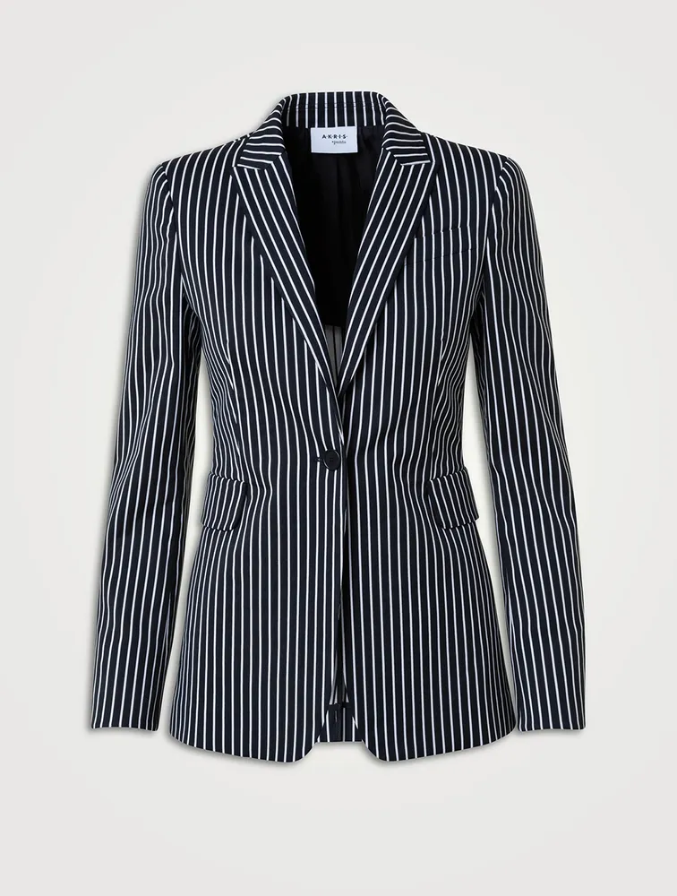 Blazer Pinstripe Print