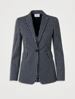 Blazer Pinstripe Print