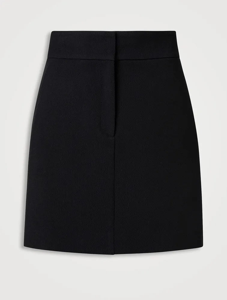 Wool A-Line Skirt
