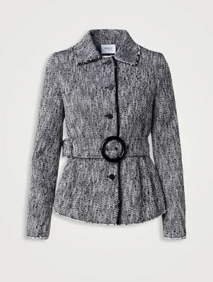 Tweed Belted Jacket