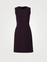 Wool Crêpe Double-Face Sheath Dress