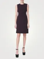 Wool Crêpe Double-Face Sheath Dress