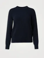 Rib-Knit Lurex Sweater