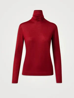 Cashmere And Silk Turtleneck Sweater