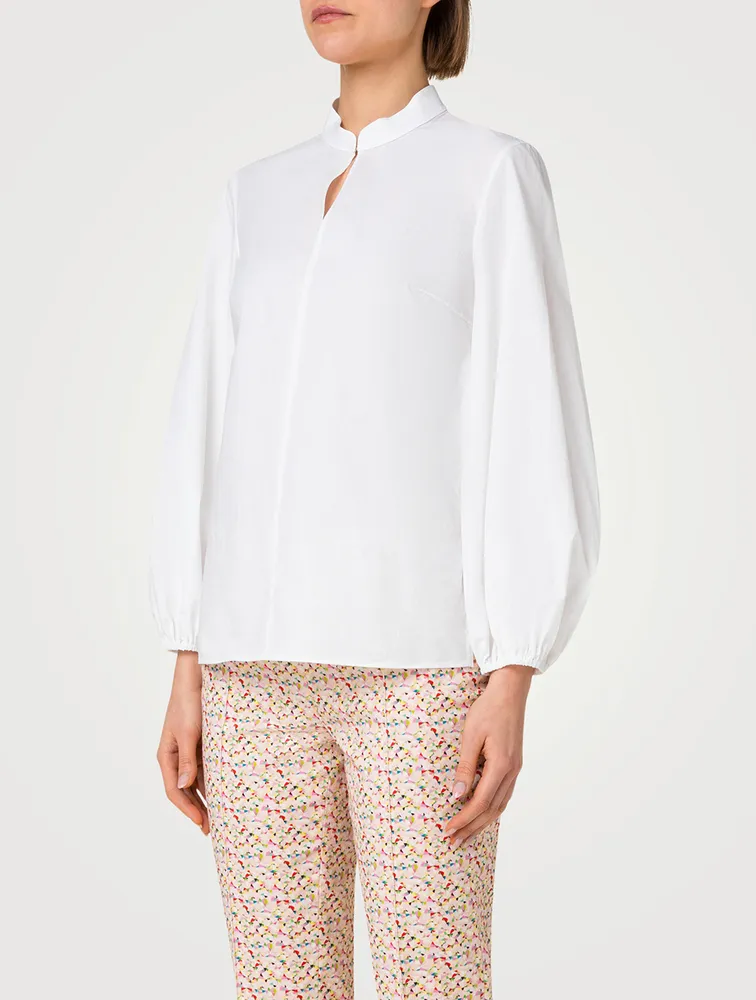 Cotton Poplin Blouse