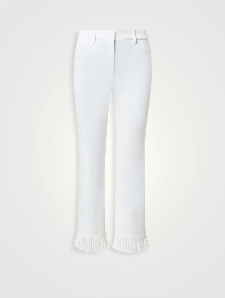 Marcy Fringe-Trimmed Jeans