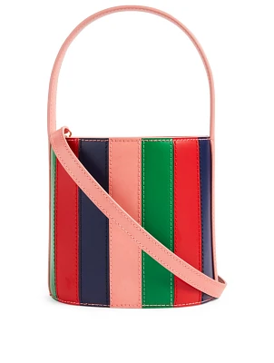Bissett Colourblock Leather Bucket Bag