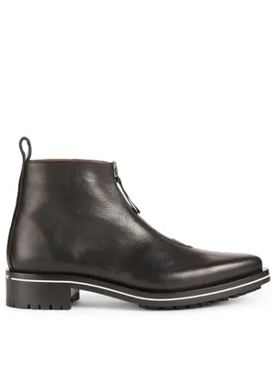 Richmond Zipped Leather Boot