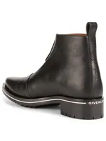 Richmond Zipped Leather Boot