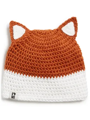 Fox Crochet Knit Hat