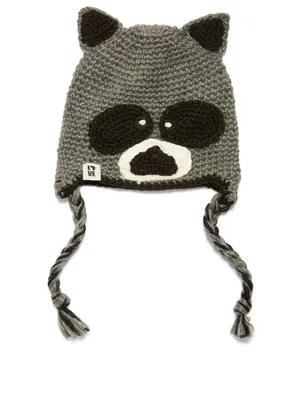 Racoon Crochet Knit Hat