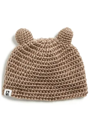 Teddy Crochet Knit Hat