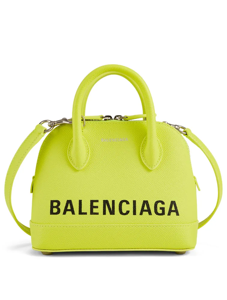 Balenciaga Ville Lush Floral Calfskin Leather Mini Top Handle Bag  On Que  Style