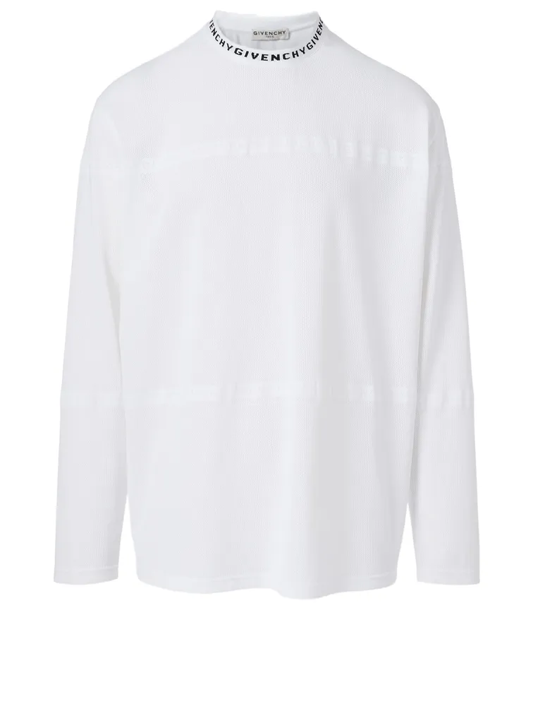 GIVENCHY + Long-Sleeve T-Shirt With Intarsia Neck | Yorkdale Mall