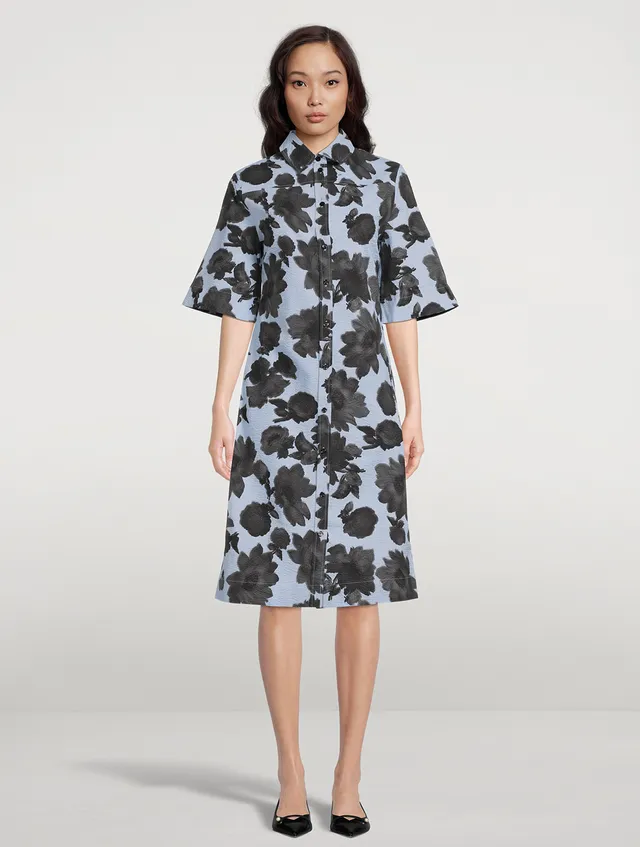 BA&SH Belle Shirt Dress In Floral Print | Square One