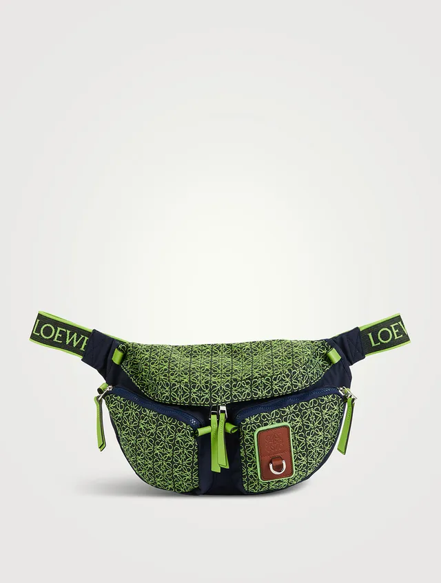 Arrow Tuc Tie Dye Waist Bag in green