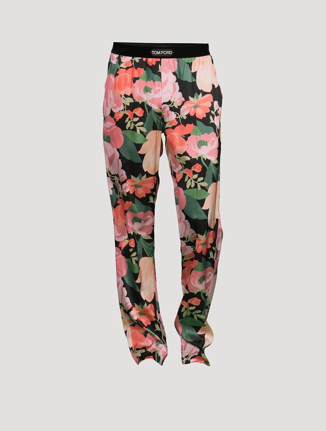 TOM FORD Silk Stretch Pajama Pants In Floral Print | Square One