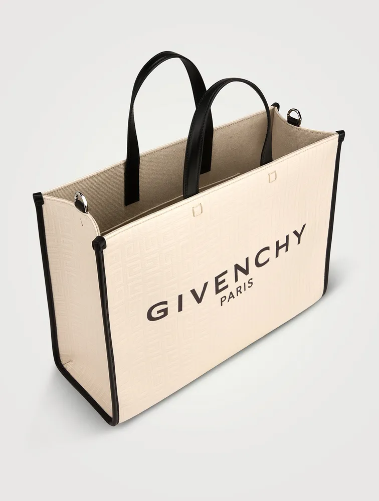 G Tote Medium Coated Canvas Tote Bag in Purple - Givenchy