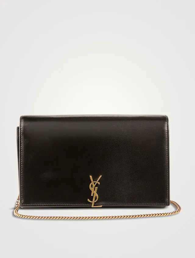 Saint Laurent Wallet on Chain Bag in Light Sage