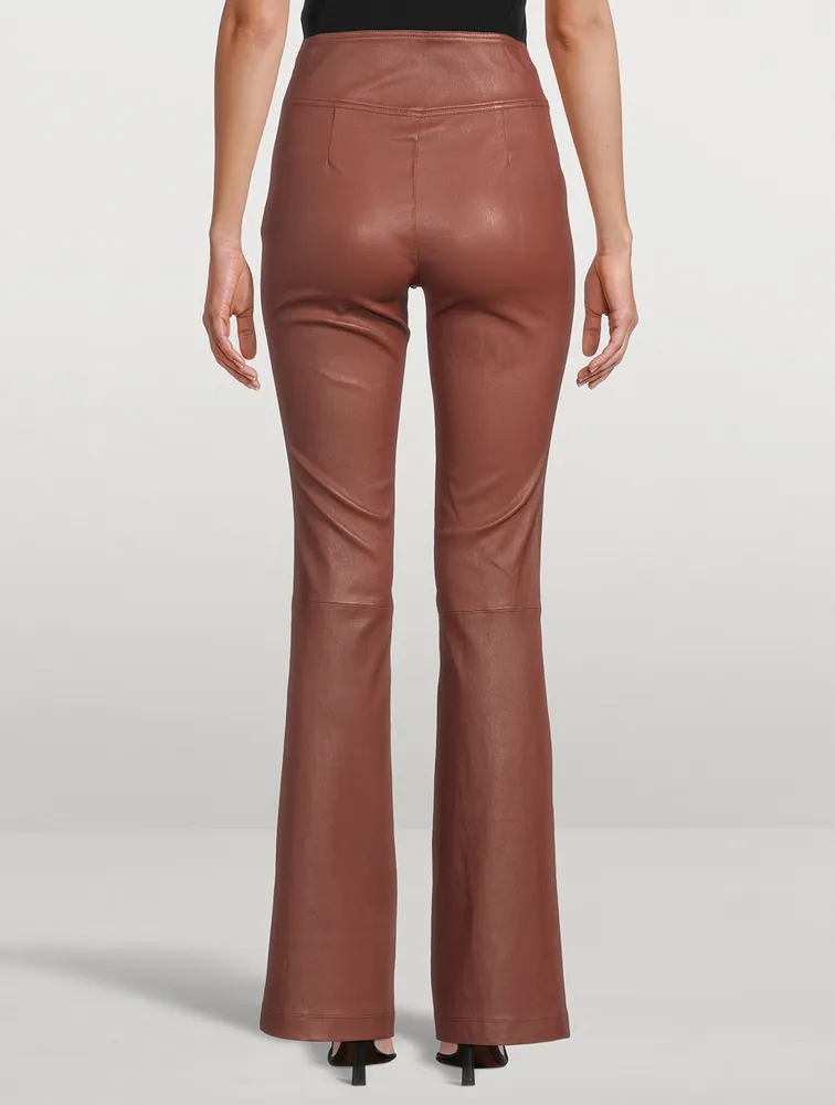 Faux Leather Boot Cut Pants  Beautynation  International Makeup  Skincare