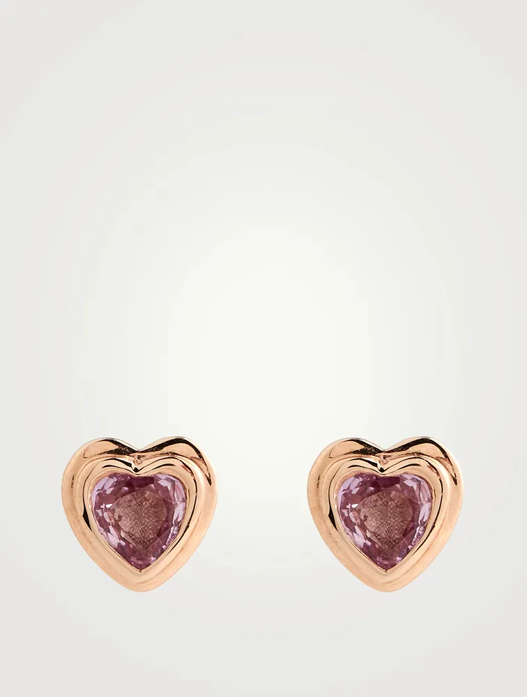 9ct Rose Gold Diamond Solitaire Stud Earrings  London Road Jewellery