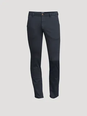 Stretch Cotton Slim-Fit Pants