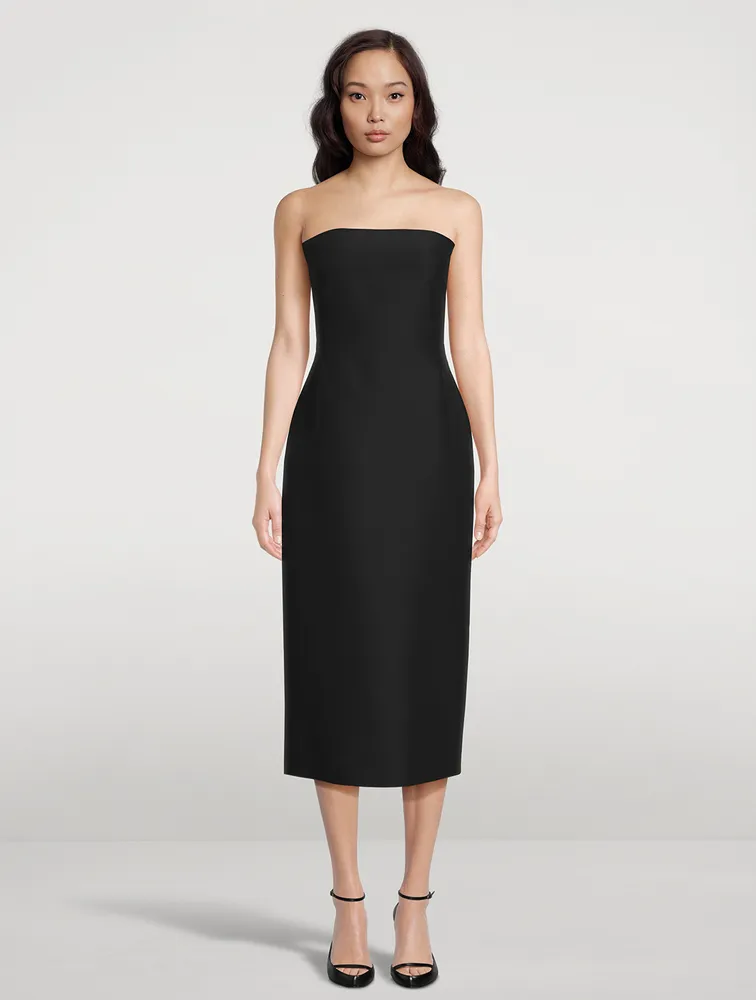 Nita Wool And Silk Midi Dress