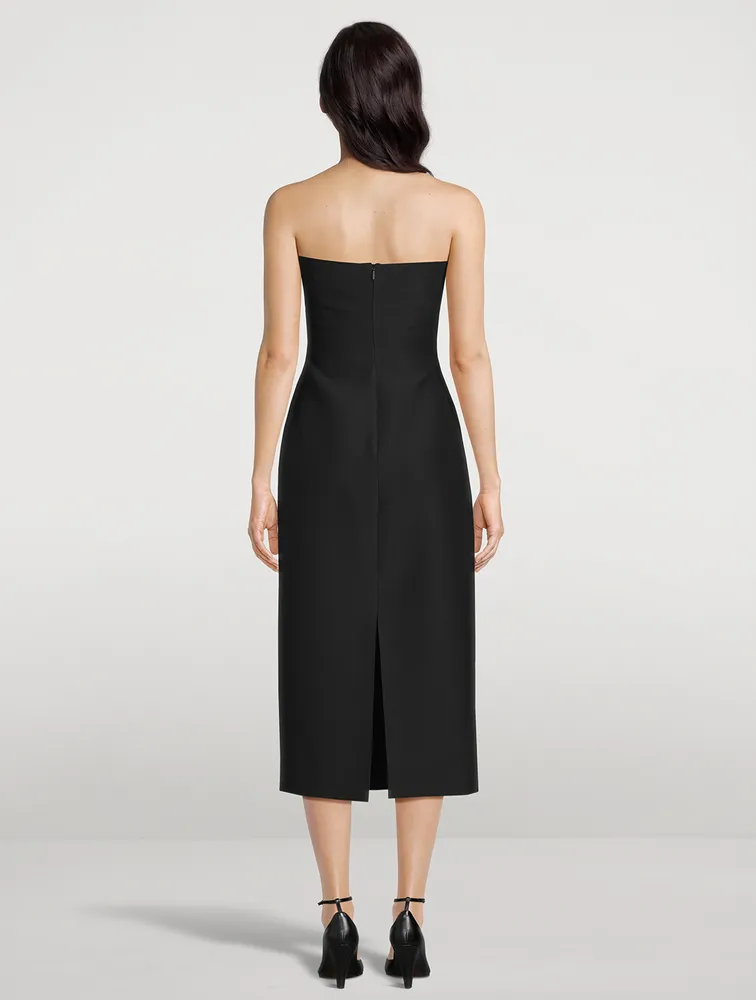 Nita Wool And Silk Midi Dress