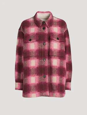 Harveli Shirt Jacket Plaid Print