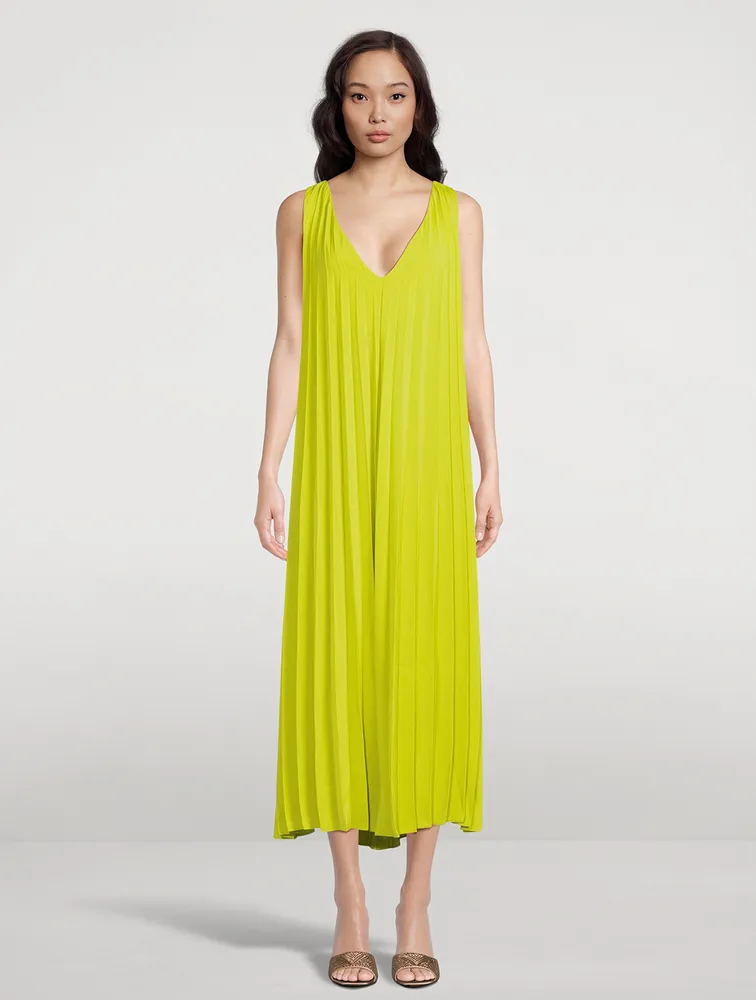 Annico Pleated Maxi Dress