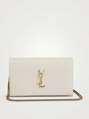 YSL Monogram Leather Chain Wallet