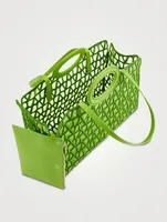 Le Troisième Embroidered Mesh Tote Bag