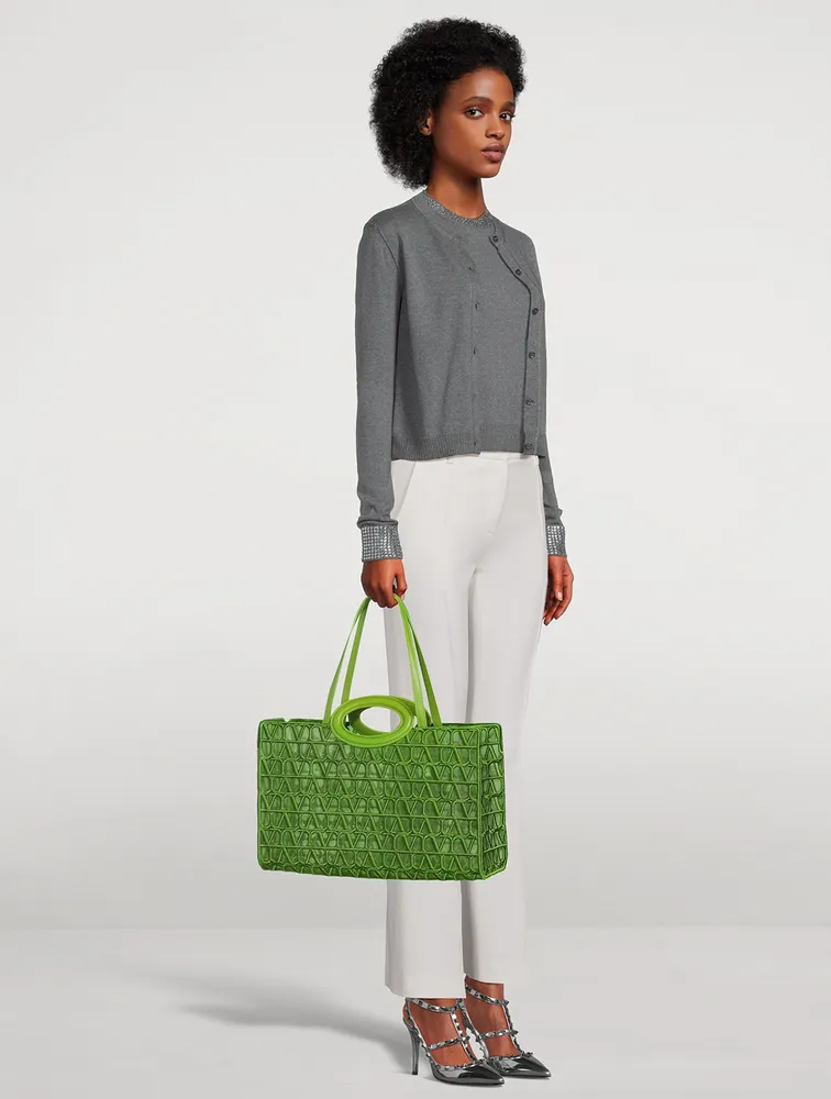 Le Troisième Embroidered Mesh Tote Bag