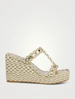 Torchon Platform Wedge Mules