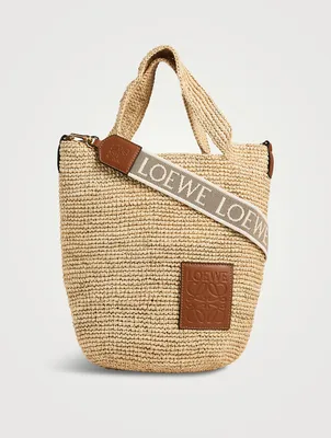 Loewe Paula's Ibiza Slit Mini Raffia Tote