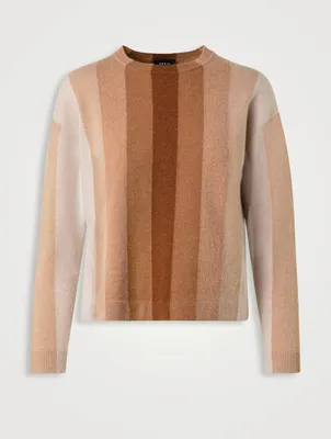 Stripe Jacquard Cashmere Sweater
