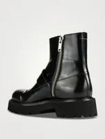Leather Boots With Buckle