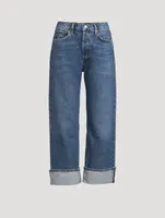 Fran Low-Slung Wide-Leg Jeans