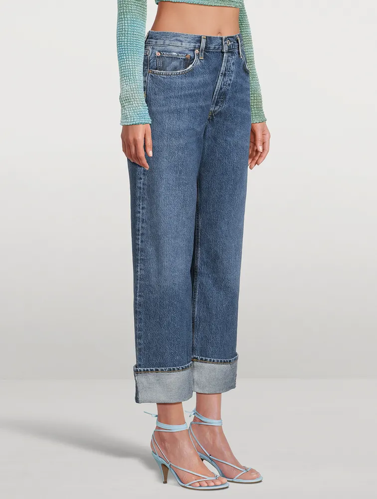 Fran Low-Slung Wide-Leg Jeans