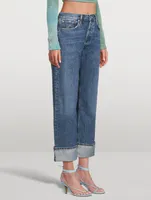 Fran Low-Slung Wide-Leg Jeans