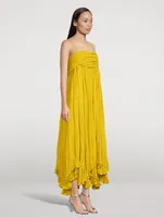 The Lally Silk Maxi Dress