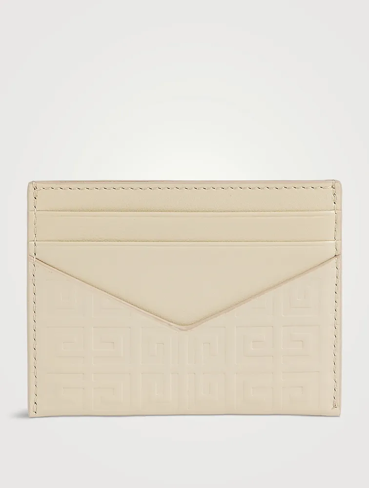 GIVENCHY G Cut 4G Coated Canvas And Leather Zip Card Holder