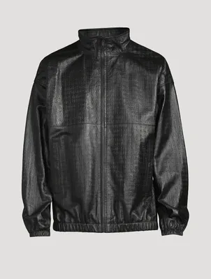 4G Leather Track Jacket